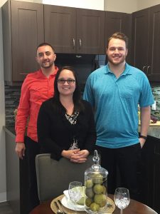 Staff of MTCO Holdings, developer of Balmoral Place, l-r: Tyse Saffuri, community relations manager, Sara Cronkwright (director of marketing) and Michael Nagy (operations & marketing co-ordinator).