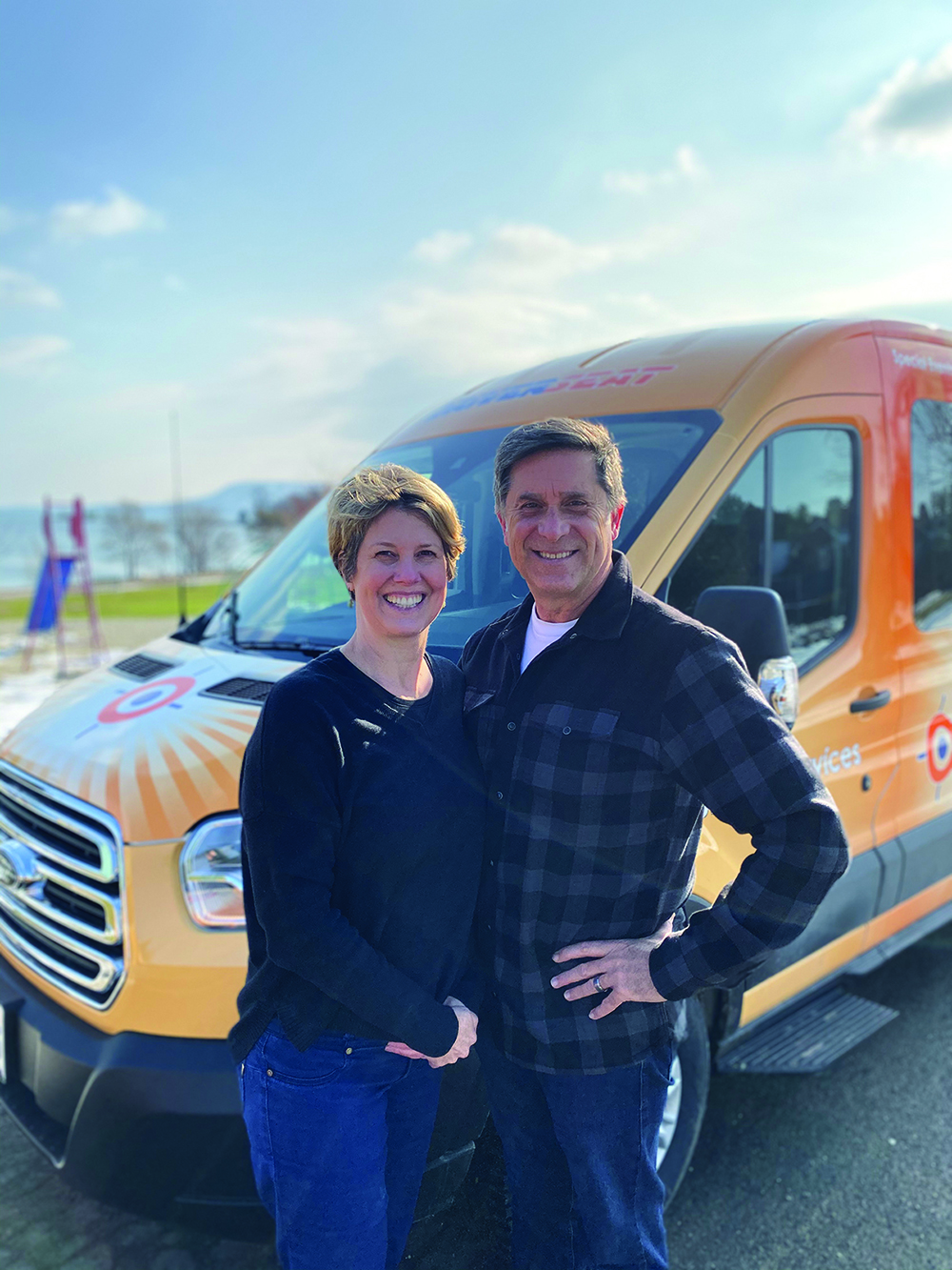 Trish Duncan and Mike McCabe, owners of Driverseat Collingwood.
