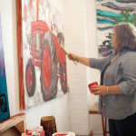Other artists who create and display their work at the Tremont include Kaz Jones.