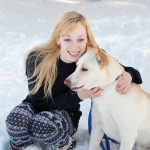Danielle Brown started at the animal shelter as a co-op student and continued to volunteer, including walking dogs like Marley*, a Siberian husky cross.