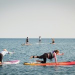 Sarah Bright, co-owner of Two The Core Fitness in Thornbury, gives regular Pilates classes and workshops on paddleboards throughout the summer. Two The Core also sells Kahuna brand paddleboards.