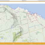 One of the interactive, mobile-friendly maps on cyclesimcoe.ca. The maps are colour-coded for difficulty and distance, and spotlight all of the nearby attractions and points of interest as well as bicycle-friendly businesses along each route.