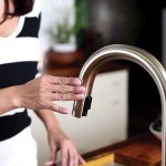 Today’s kitchen faucets offer touch and motion sense technology, which minimizes contamination and cleanup. There are lots of different designer options, including Brizo’s Artesso and Solna single-handle pull-down faucets and Moen’s Align MotionSense SRS one-handle pull-down faucet.