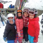 Lifelong friendships are forged at the Collingwood Ski Club. Pictured, l-r: Cody Bedwell, Abby Boose, Regan O’Farrell and Brooklyn Bedwell.