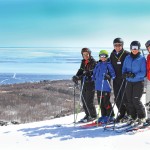 Alpine, like all of our local ski clubs, is geared toward enjoyment with family and friends. Pictured, l-r: Steven Koster, Jack Thayer, Scott Thayer, Louise Thayer and Susan Powell.