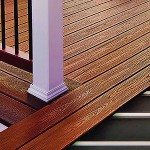 Composite decking from companies like Trex looks and feels like wood but is environmentally friendly, low maintenance, won’t fade or stain, and never needs to be painted, stained or sealed.