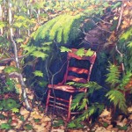 Red Chair IV, 30 x 40 inches, oil on canvas