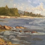 Fiord Study, Desert Island Maine (en plein air), 12 x 16, oil on panel