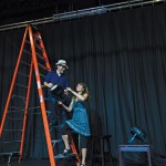 Rick and Anke Lex opened the “black box” Simcoe Street Theatre in 2015 in the former Enterprise-Bulletin newspaper building. “It’s quite magical what happens on that little stage,” says Anke.