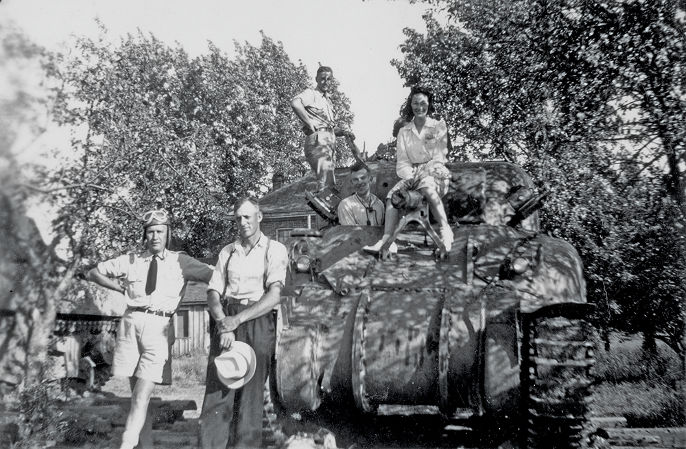 Apple trees gave way to artillery in the Meaford area from 1942-45, as this tank at Clark’s Homestead near Vail’s Point illustrates.