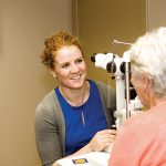 Collingwood optometrist Jayne Cation tests patients for eye diseases such as age-related macular degeneration, cataracts and glaucoma.