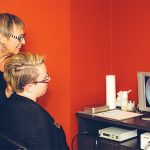 Sue Vermeulen, owner and hearing instrument specialist at the Collingwood Hearing Clinic and Wasaga Hearing Clinic, tests patients for hearing difficulties and provides hearing aid fittings and adjustment.