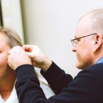 Mark Neukom of Blue Mountain Audiology in Thornbury takes a holistic approach to his audiology assessment and treatment process, including checking ear canals for wax and bony growths and conducting a variety of hearing tests.