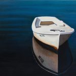 Deborah Masters – “Still Waters” (above), 12 x 16 inches, acrylic on wood board.