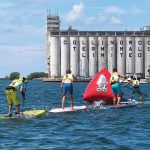 PHOTO BY DAVE WEST - Stand-up paddle board races and demos are among the activities during Sidelaunch Days Festival, a two-day waterfront event celebrating Collingwood’s shipbuilding history, to be held this year on August 12 and 13.