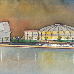 Wiggins’ concept for what he calls “Harbour Island” would see the Terminals torn down to make way for a world-class arts and convention centre.