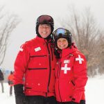 Mike and Jen Scholte have been ski patrollers at Blue Mountain Resort on and off for 12 years.