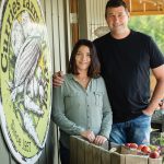 Candice and Chris Currie took over the farm and market from Chris’s dad, Alvin, seven years ago.