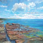 Bluebird Day – Isthmus Bay, oil on canvas, 20 x 24 inches