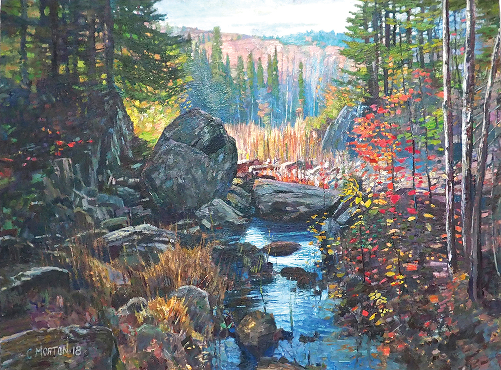 Centre-stage – Algonquin Park, oil on canvas, 25.5 x 24 inches