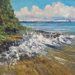 Chief’s Point – Lake Huron, oil on board, 24 x 36 inches