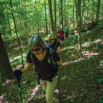 Colleen Zouhar leads a group from the Beaver Valley Bruce Trail Club.