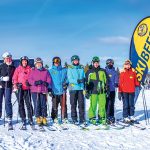 The Ski Bees at Osler (top, l-r): Bo Sochaniwskyj, Kathleen Wilton, Lynn Hynd, Chad McKean, Andrea Town, Andrea DeMarco, Mary Ayers and Heather Decker.