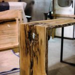 In this live edge desk from Country Charm Mennonite Furniture in Owen Sound, the rot and imperfections add up to a stunning piece of functional art.