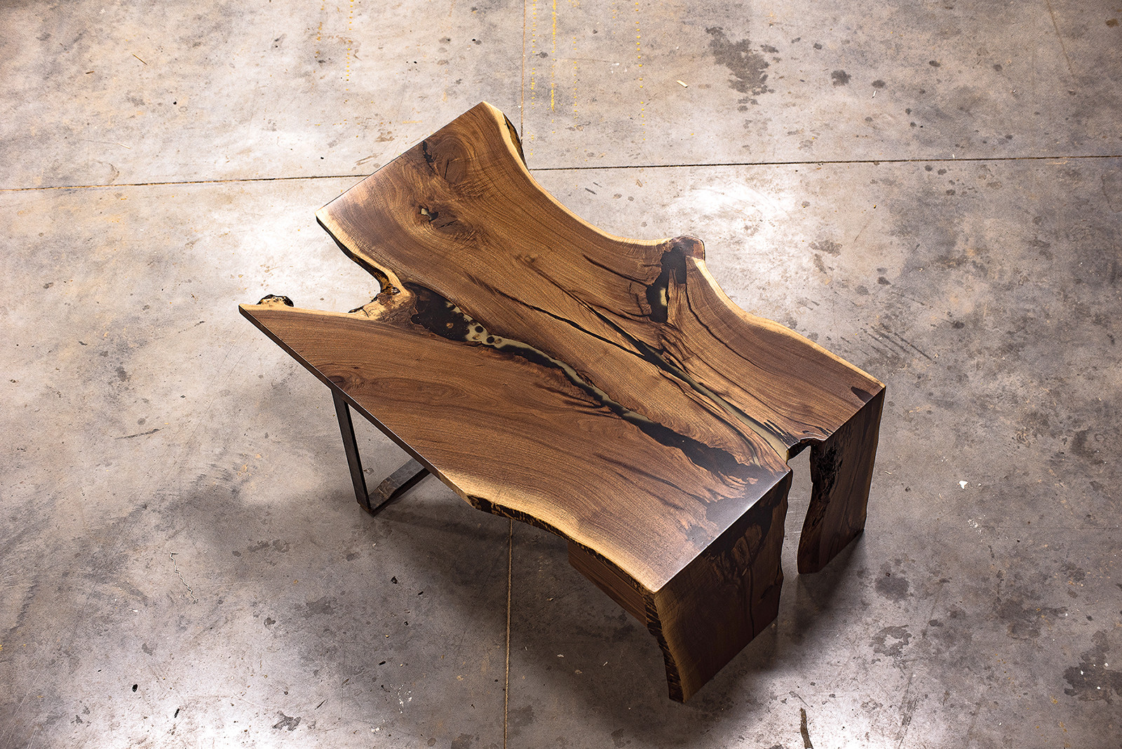 AG Designs crafts a variety of different styles of live edge tables, with each piece as one-of-a-kind as the tree it came from.