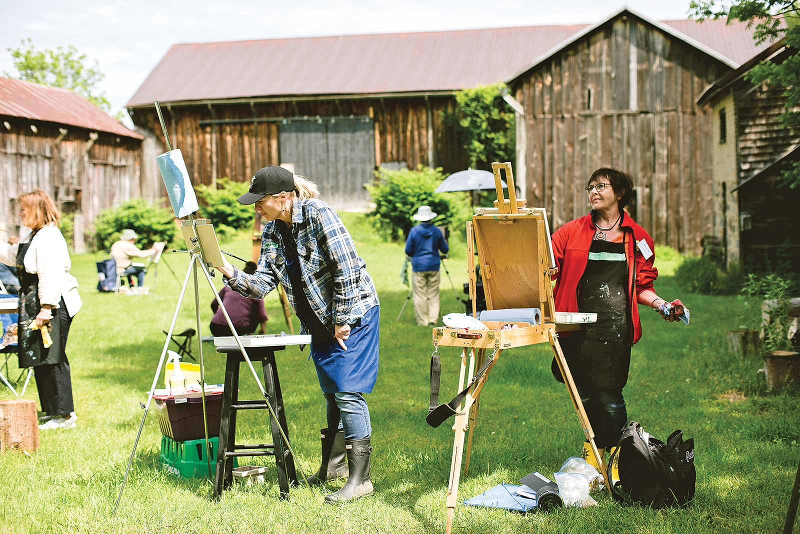 enjoy a class ‘en plein air’ offered by the Blue Mountain School of Landscape Painting.