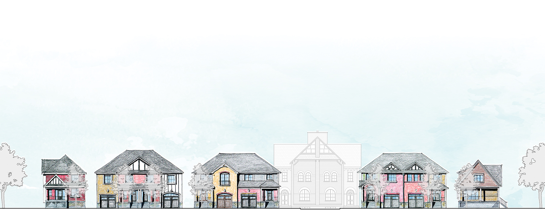 The Maple Street Limited/Georgian Communities proposal for the Victoria Annex site includes 19 residential units and incorporates the former schoolhouse.