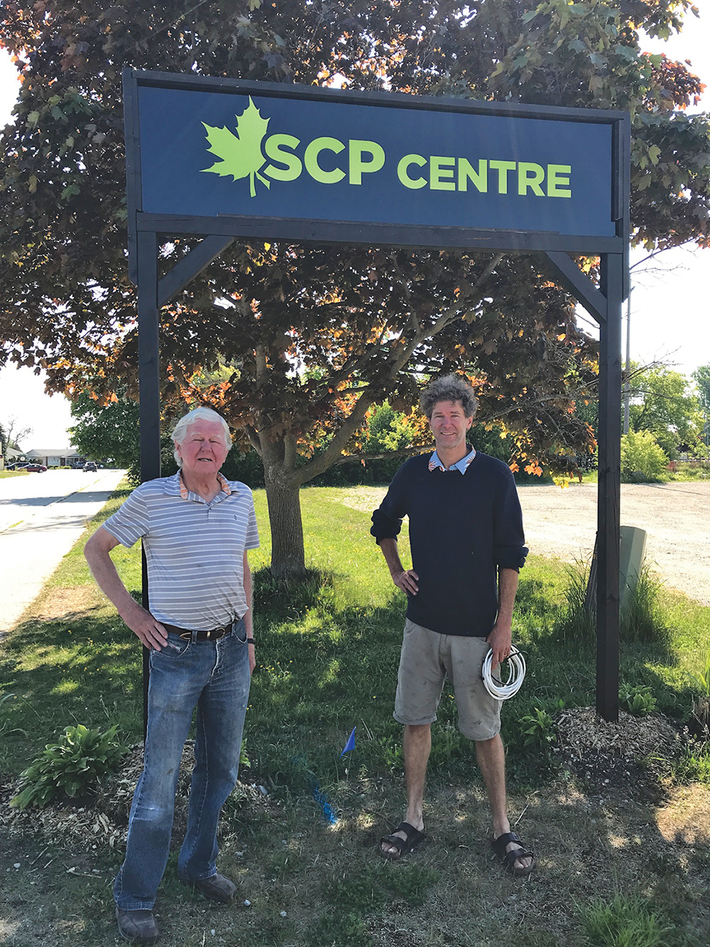 SCP Properties owner Terry Scott (left) with son Craig.