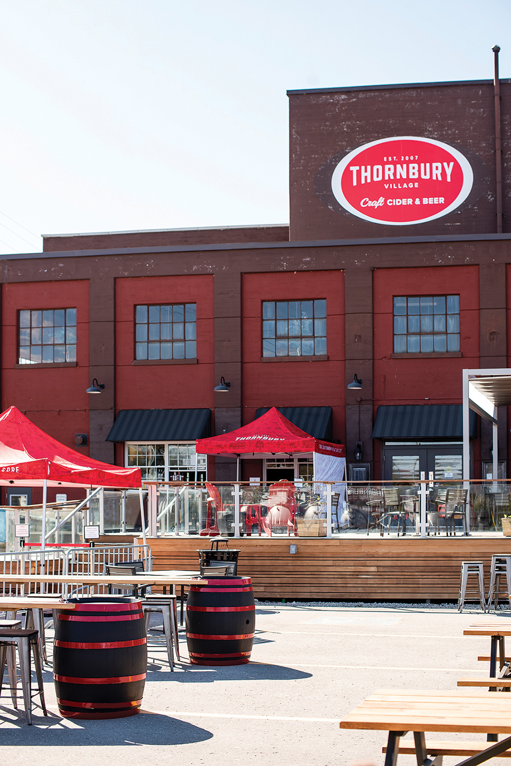 Thornbury Village Cider & Brew House opened a new and expanded patio this summer for distanced enjoyment.