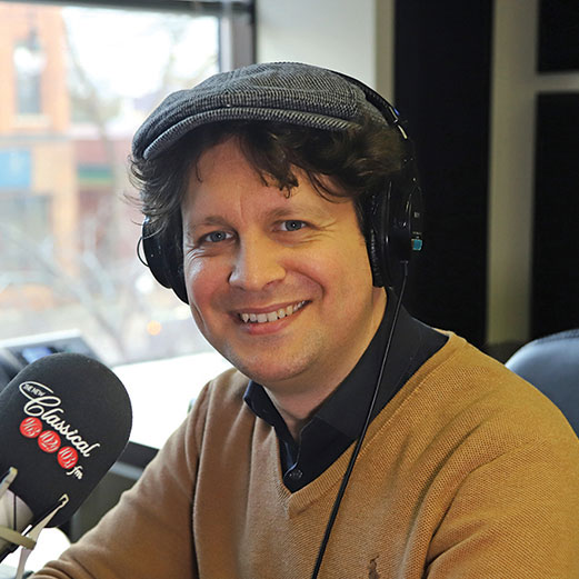 Daniel Vnukowski in the 102.9 FM Studio in Collingwood.