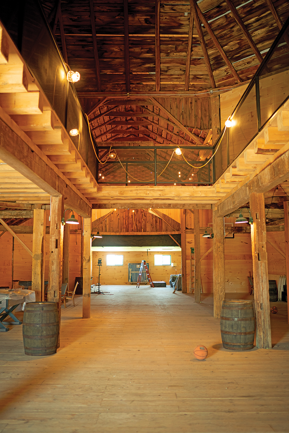 Some old barns are extensively transformed with modern amenities and technology.