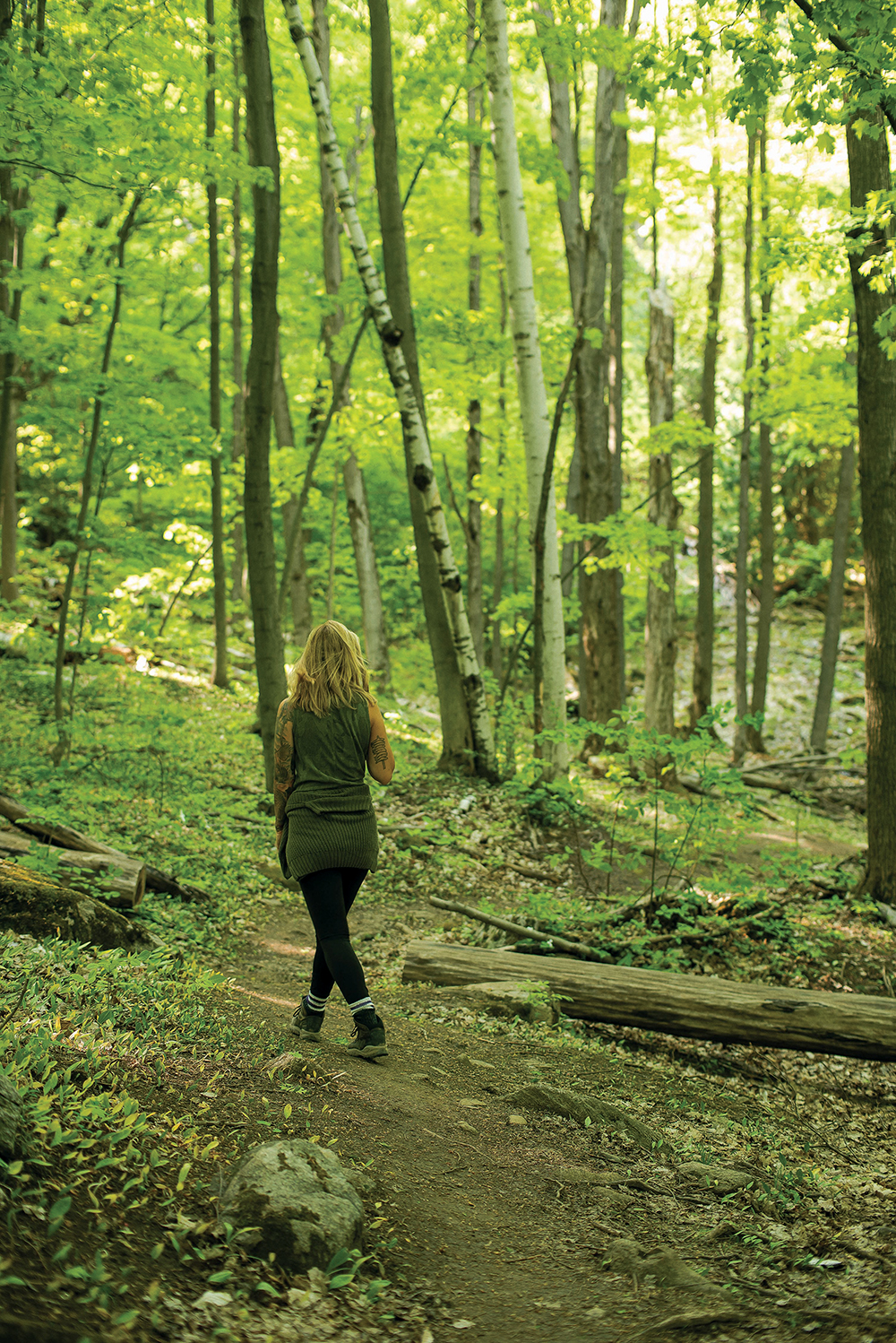 An invitation to slow down—think wandering, not hiking.