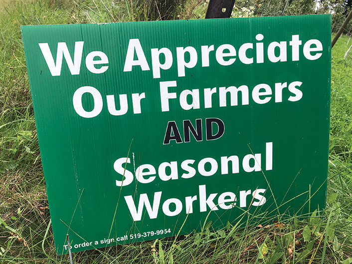 Seasonal Worker Sign