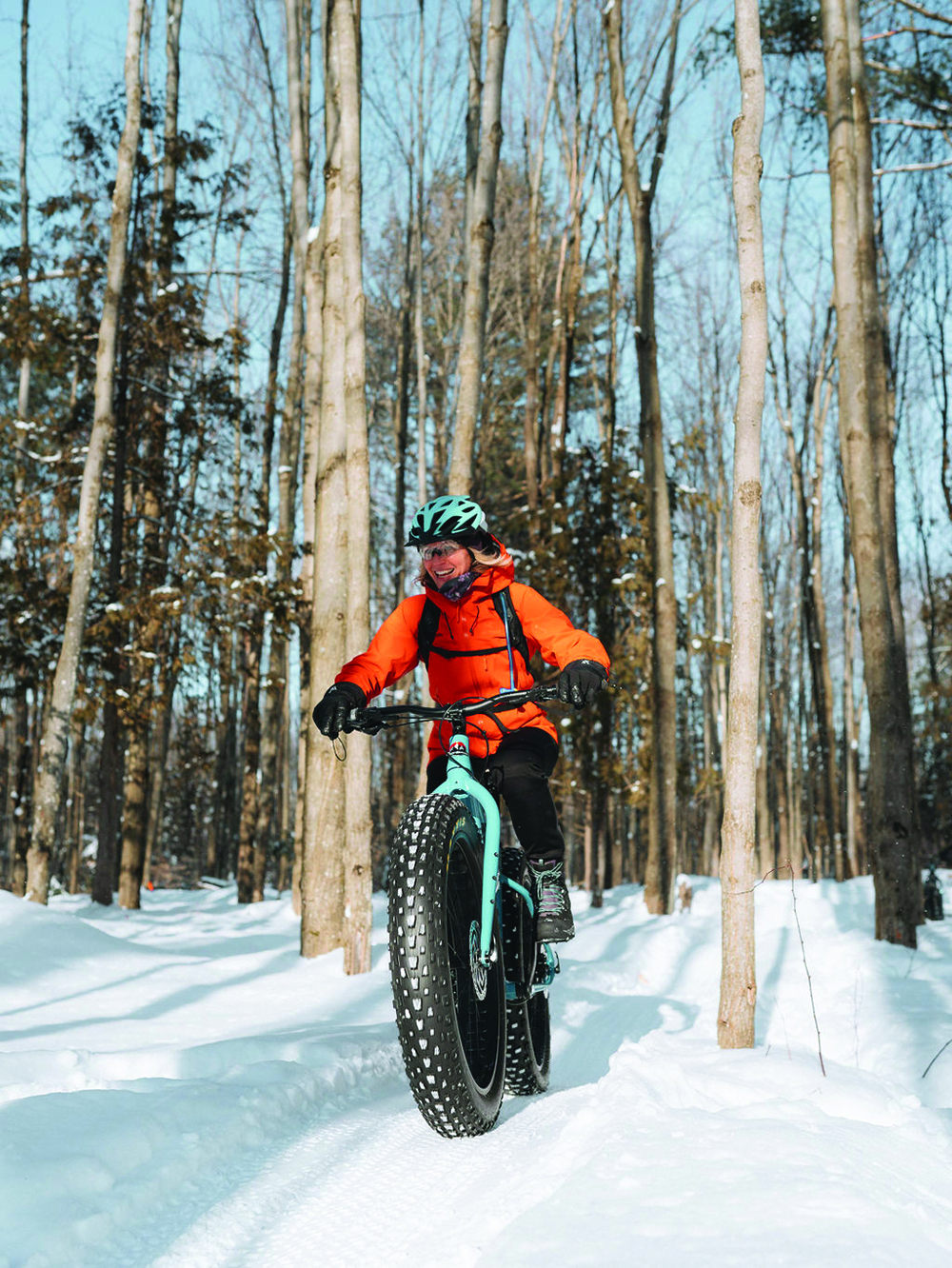 Fat biking is hugely popular at both Bromont and Sutton.