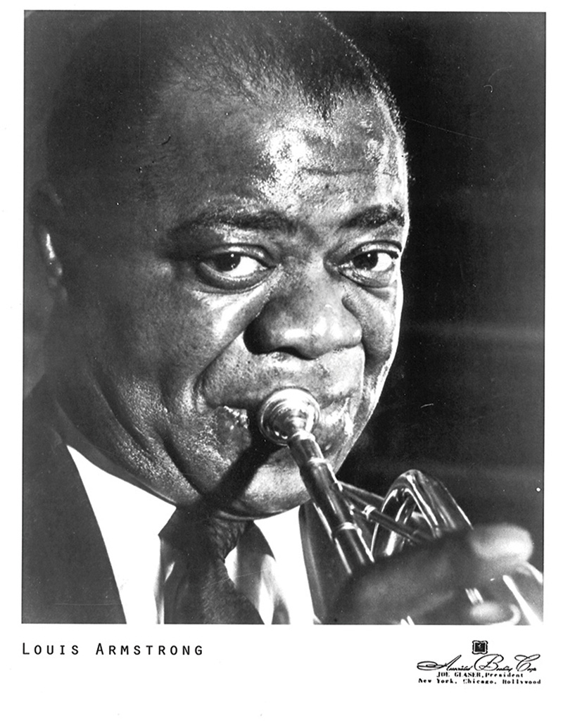 This photo of Louis Armstrong appeared in The Enterprise-Bulletin.
