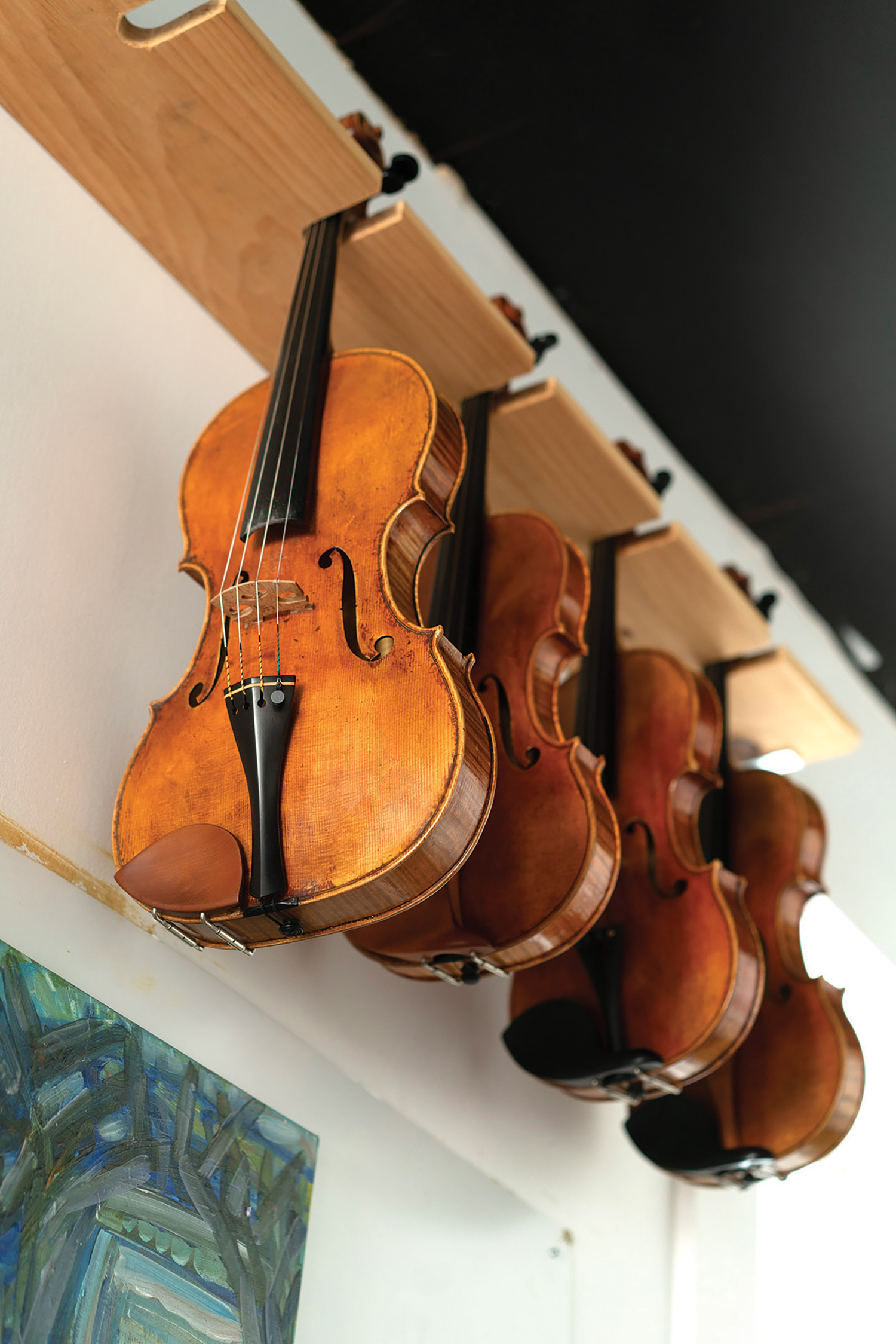 “I love the violin as an object,” says David Prentice in his workshop in downtown Flesherton.