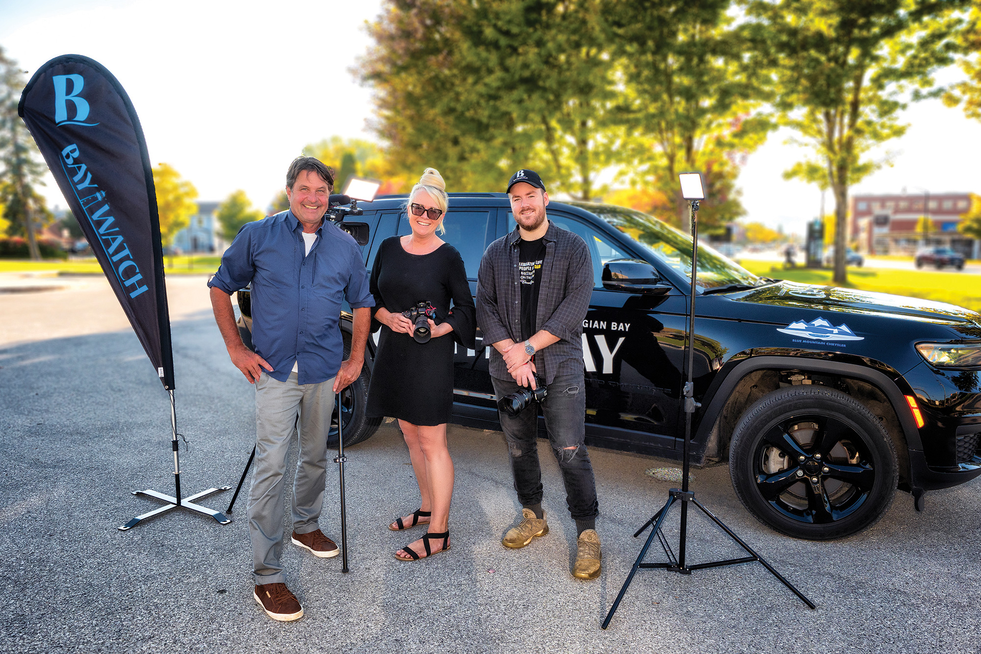 Bay Watch videographers Roger Klein, Kelly Gale and Thomas Stubbington.