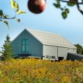 Spy Cider House and Distillery, surrounded by 80 acres of organic orchards.