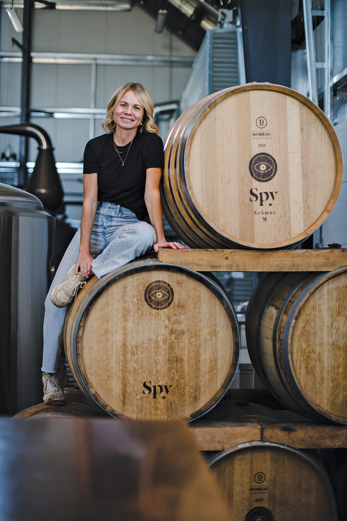 Ian Smith and Darcy Hagerman, owners of Spy Cider House and Distillery.