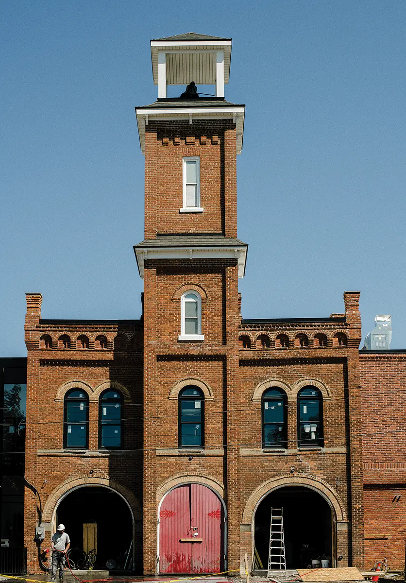 A market space will be in what was the old garage, where customers can buy coffees, drinks, sandwiches and snacks to enjoy on-site at tables or to take out. It will also sell gourmet foods.