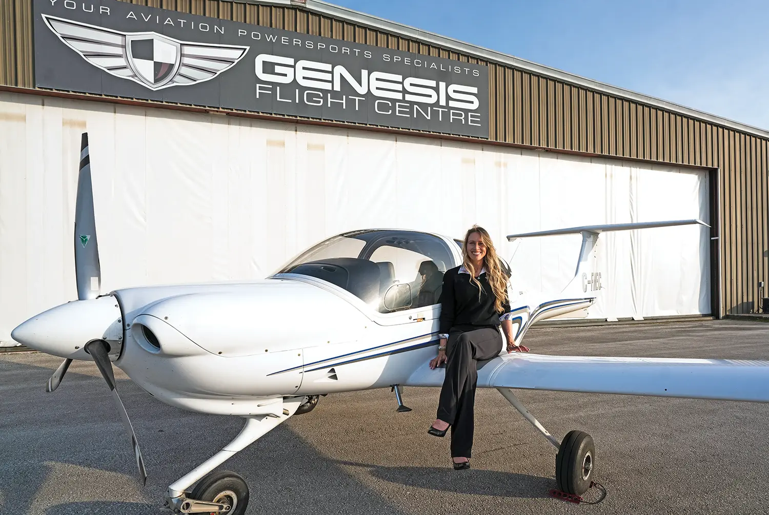 Canadian Olympian Megan Lane is working towards her commercial pilot’s license, with the ambition of becoming an airline pilot.